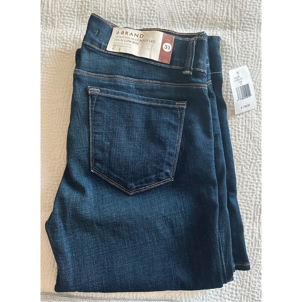 BRAND NEW J BRAND HEARTBREAKER BOOT LEG SLIM FIT LOW-RISE WOMENS SIZE 31